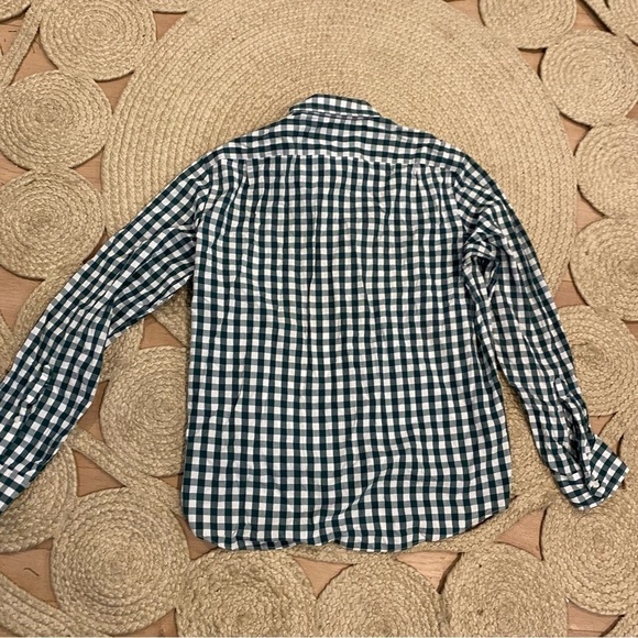 J. Crew Mens XL slim Green Gingham Button Down Shirt - Picture 4 of 7